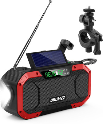 DRUMZZ 400 Bluetooth Speaker for Cyclist & Bikers- with Bike/Cycle Mount 7 W Bluetooth Home Audio Speaker(Red, Mono Channel)