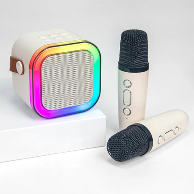 RHONNIUM Home Karaoke Wireless Bluetooth Speaker-White 10 W Bluetooth Home Audio Speaker(White, Stereo Channel)