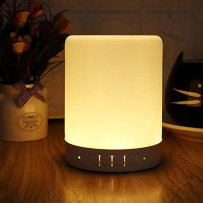 UnicornGlazz LED Touch Lamp Wireless HiFi Light, USB Rechargeable Portable Bluetooth Speaker 5 W Bluetooth Home Audio Speaker(White, 2.1 Channel)