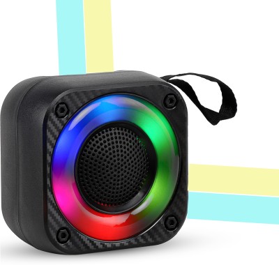 Harjio TWS Portable Wireless Bluetooth Speaker with RGB lights 5w Mini Spraker 5 W Bluetooth Home Audio Speaker(Black, Stereo Channel)