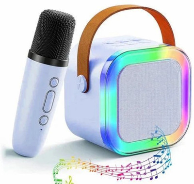 ME&U BabyWOW MUSIC With wireless Mic & Voice Changing Effects LED Bluetooth 8 W Bluetooth Home Audio Speaker(Black, Mono Channel)