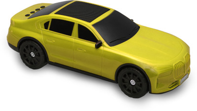 RelElseTech BMW Wireless Bluetooth Car Speaker Compact & Powerful Bluetooth Speaker 5 W Bluetooth Home Audio Speaker(Yellow, 3 Channel)