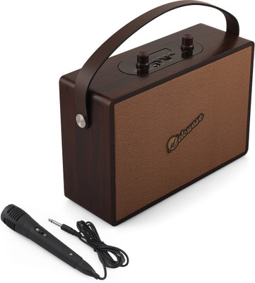 Melowave Wireless Portable Bluetooth Speaker with Mike-30 Hours of Playtime|Shockproof| 20 W Bluetooth Home Audio Speaker(Brown, 2.1 Channel)
