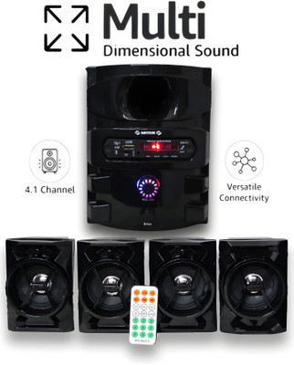 BAIYREK 4.1 Home Theatre System, Multi-Connectivity 60 W Bluetooth Home Audio Speaker(Black, 4.1 Channel)