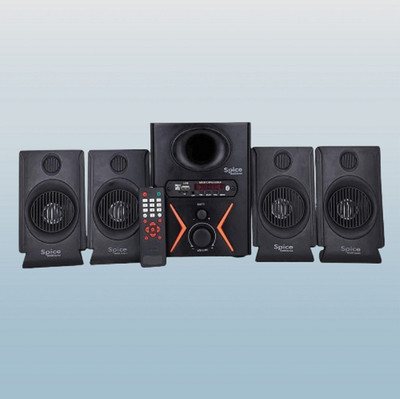 Zinitax Spice Gold Series F-450VV 4.1 Home Theater Speaker USB & FM Multimedia 2700 W Bluetooth Home Audio Speaker(Black, 4.1 Channel)