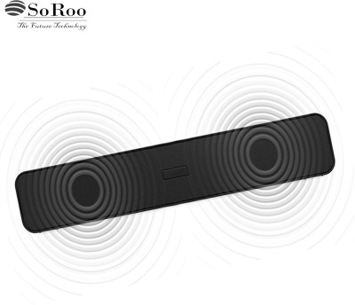 Soroo Future Sound Drum Bluetooth Speaker PlayTime 19hr Bluetooth V5.3 & USB,Aux, Soundbar 16 W Bluetooth Home Audio Speaker(Black, 2.0 Channel)