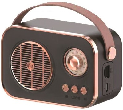 TECH-LOBBY Retro Radio 15 W Bluetooth Home Audio Speaker(Brown, Stereo Channel)