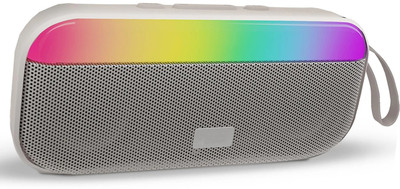 XVEP BS-56 Colourful LED Light Music Speaker With Full Power Sound Bass 10 W Bluetooth Home Audio Speaker(White, 5.1 Channel)