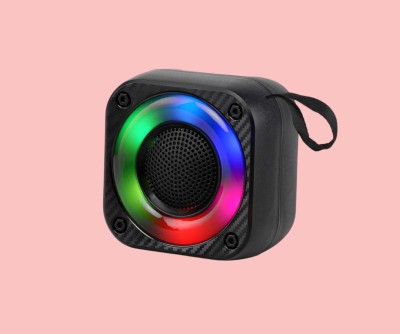Harjio Wireless RGB Light Portable 5w Mini Bluetooth Speaker with Powerful Bass 5 W Bluetooth Home Audio Speaker(Black, Stereo Channel)