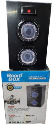 Clubics boom box bluetooth speaker with Best Quality Powerful sound & led lights 12000 W Bluetooth Home Audio Speaker(Black, 2.0 Channel)