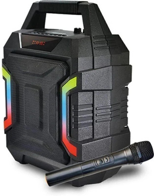 Zync Karaoke With Wireless Mic Home Party Portable 32 W Bluetooth Home Audio Speaker(Black, Stereo Channel)