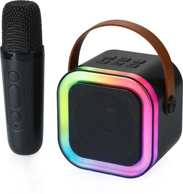 TECHMAZE K12 Speaker Machine Bluetooth-Compatible Wireless Karaoke Mic Speaker T5 5 W Bluetooth Speaker(Multicolor, 5.0 Channel)