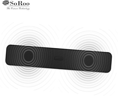 Soroo Future Bluetooth Soundbar Powerful Bass Soundbar Sd Card,Aux,Pendrive Speaker 10 W Bluetooth Home Audio Speaker(Black, 2.0 Channel)