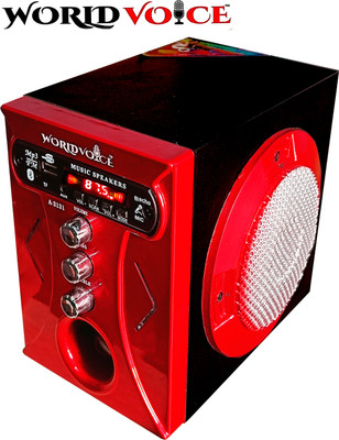 world voice RED NANO XL 160 W Bluetooth Home Audio Speaker(Red, Stereo Channel)