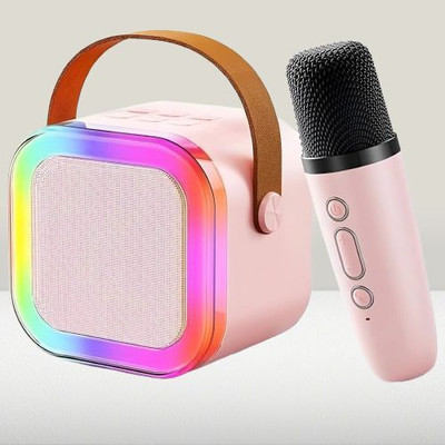 Athiva New Portable Karaoke Speaker with Wireless Microphone Pack of 1 5.6 W Bluetooth Home Audio Speaker(Multicolor, 5.1 Channel)