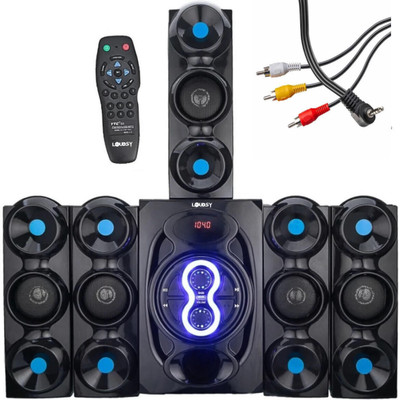 LOUDSY BLUETOOTH TF/FM Slot Home Theatre (Black, 5.1 Channel) 9500 W 9500 W Bluetooth Home Audio Speaker(Black, 5.1 Channel)