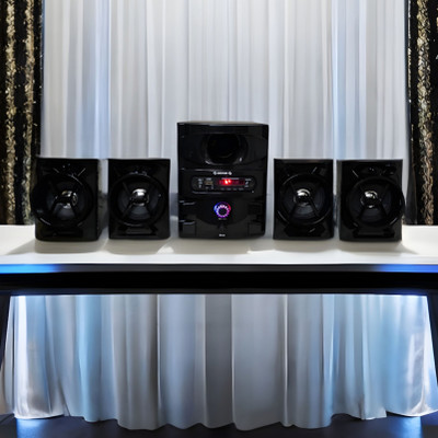 BAIYREK 4.1 Home Theatre System, HOTSTL Multi-Connectivity 60 W Bluetooth Home Audio Speaker(Black, 4.1 Channel)
