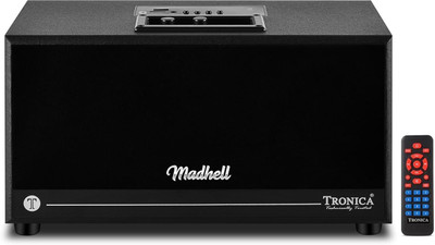 TRONICA AC Stereo Sound, Display & Remote|Compatible with Micro SD Card and USB 30 W Bluetooth Home Audio Speaker(Black, Stereo Channel)