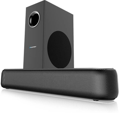 Blaupunkt SBW NEWYORK 120 2.1 CH Compact Soundbar I HDMI-ARC I Preset EQ Modes 120 W Bluetooth Home Audio Speaker(Grey, 2.1 Channel)