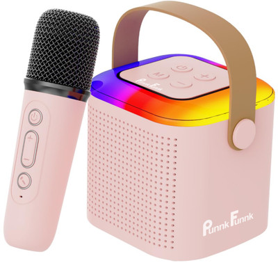 PunnkFunnk Vocal Wireless Karaoke Speaker – Perfect for Parties & Events 10 W Bluetooth Home Audio Speaker(Mini Vocal-Pink-SP2, 5.1 Channel)