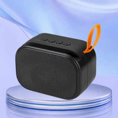 DRUMSTONE Portable 5W Bluetooth Speaker–Compact Bass Speaker USB/TF Support & Phone Holder 5 W Bluetooth Home Audio Speaker(Black, Mono Channel)