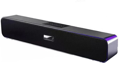 Soroo Future 10W SoundBar 16 W Bluetooth Speaker Bluetooth v5.0 with SD card Slot 10 W Bluetooth Home Audio Speaker(Black,Wall Computer TV Desktop Speakers, 5.1 Channel)