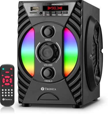 TRONICA Bluetooth Wooden Enjoy With Remote Home Theatre(Black, Red-01, Stereo Channel)