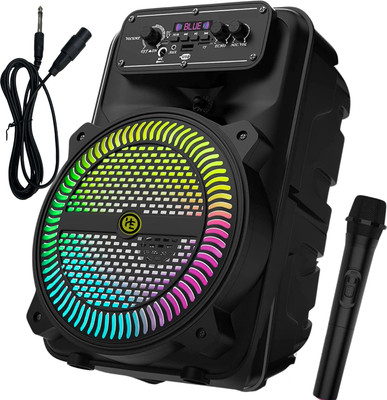 HIMSTAG Electronics MoonStar_Speaker With Wireless Mic 30 W Bluetooth Home Theatre(Black, 2.0 Channel)