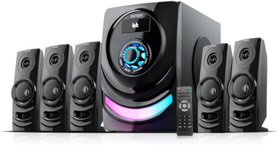 Intex 5.1 ROAR 1000 100 W Bluetooth Home Theatre(Black, 5.1 Channel)