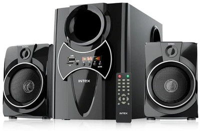 Intex 2100 Pro FMUB 55 W Bluetooth Home Theatre(Black, 2.1 Channel)