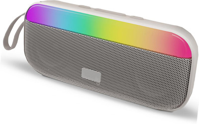 XVEP Rocket Deep Bass Raftaar 19 Hours Playing Time Portable BT Speaker 10 W Bluetooth Home Theatre(White, Stereo Channel)