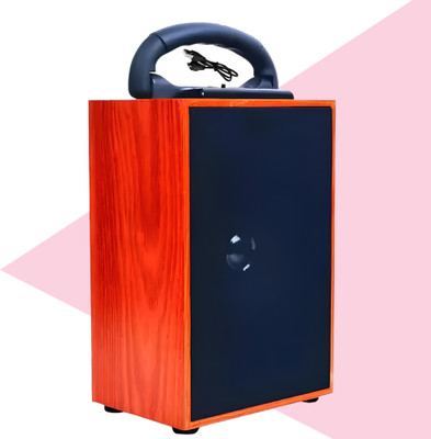 BVEXO BassTrek 10W: Portable Wooden Speaker with 4-Hour Battery & Crisp Sound 10 W Bluetooth Home Theatre(Brown, Stereo Channel)