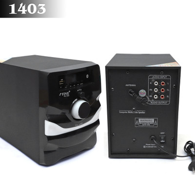 FINE 1403_4.1 Multimedia Home Theatre System with FM/AUX/USB Support & RemoteControl 60 W Bluetooth Home Theatre(Black, 4.1 Channel)