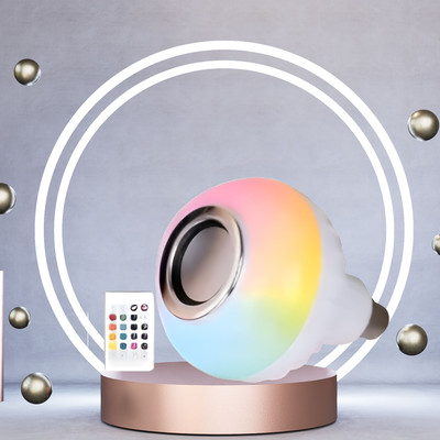 Clairbell Bluetooth Music Bulb Speaker With Remote Control Change Disco light for HomeQ183 Smart Bulb