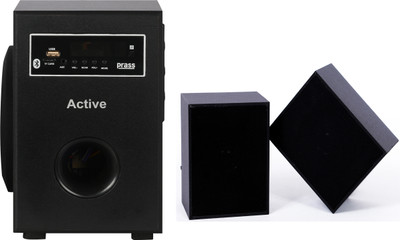 prass wooden 2.1 65 W Bluetooth Home Theatre(Black, 2.1 Channel)