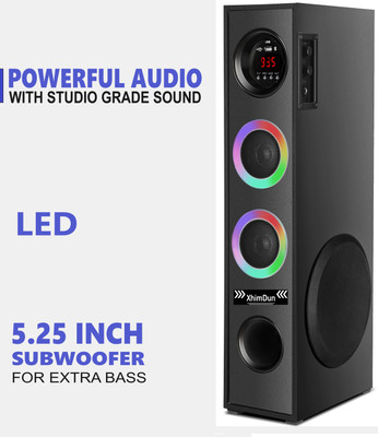 Xhimdun STOCKER8 HOME THEATRE TOWER SPEAKER 120 W Bluetooth Home Theatre(Black, Stereo Channel)