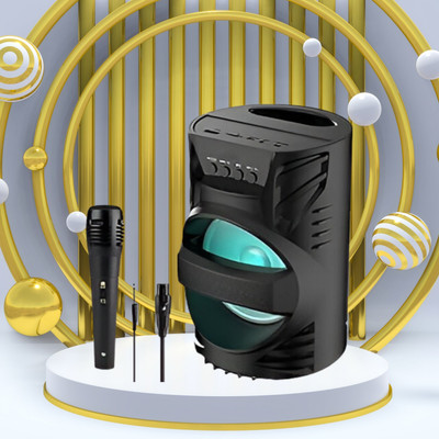 Clairbell LZ Bluetooth Speaker, Upto 6H Playtime & FM Radio Powerful Sound Speakers Z401 5 W Bluetooth Home Audio Speaker(Black, 4.1 Channel)