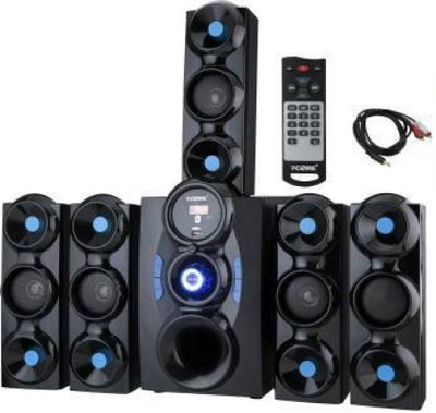 SKYSTER Mega Home Theatre 9000 W Bluetooth Home Theatre(Black, Blue, 5.1 Channel)