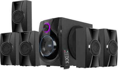 ZEBRONICS Zeb BASSO 100, 90W, Home theater speaker, AC-3 surround sound 90 W Bluetooth Home Theatre(Black, 5.1 Channel)