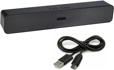 ZWOLLEX Speaker Bluetooth v5.0 with TWS feature,USB,Aux Playback Time 24hrs 10 W Bluetooth Soundbar(Black, Stereo Channel)