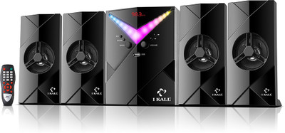 I Kall IK 41 Multimedia 4.1 Speaker System with Bluetooth, Aux, USB, FM Connectivity 60 W Bluetooth Home Theatre(Black, 4.1 Channel)