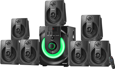 Vemax Utter 7.1 Bluetooth 95W Home Theatre System with FM, AUX, USB & Bass Control 95 W Bluetooth Home Theatre(Black, 7.1 Channel)
