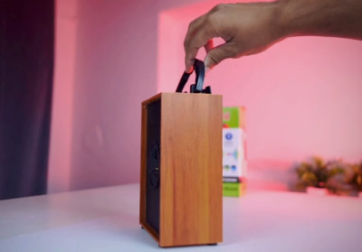 BASS BABA DON 5W Portable Wooden Speaker 010 10 W Bluetooth Speaker(Brown, 4.2 Channel)