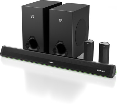 GOVO GOSURROUND 999 Dolby Digital 660 W Bluetooth Soundbar(Platinum Black, 5.2 Channel)