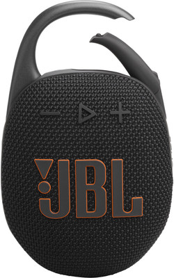 JBL Clip 5 with 12hrs of Playtime,Pro Sound, Integrated Carabiner,Dust & Waterproof 7 W Bluetooth Speaker(Black, Mono Channel)