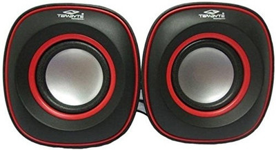TERABYTE TB-015 USB 2.0 Mini USB Speaker 5 W Laptop/Desktop Speaker(Red, 2.1 Channel)