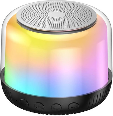 Sanjana Collections Portable Bluetooth Speaker Powerful Audio with RGB Light USB,SD card Slot 5 W Bluetooth Laptop/Desktop Speaker(Black, 5.0 Channel)