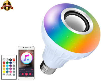 Worricow High Collection Led Light Stereo Bluetooth Smart Music Bulb Speaker 12 W Bluetooth Laptop/Desktop Speaker(Multicolor, Stereo Channel)