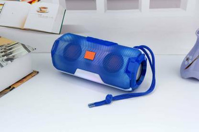 NKL Top Selling Portable Rechargeable Wireless Multimedia LED Light Bluetooth Rechargeable Speaker with dual speaker /built in power bank /built in FM radio /mini portable with most powerful sound speaker Car/Laptop/Home audio & gaming With USB/FM/TF card & line in aux supported Bass Waterproof Extr