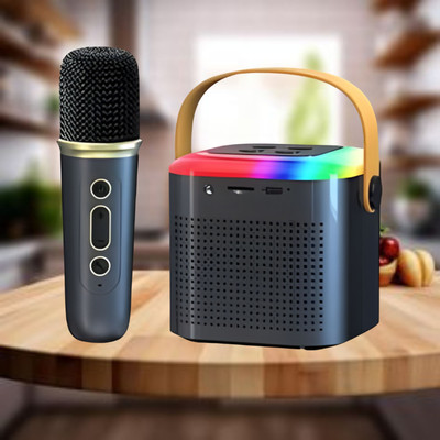 GUGGU Bluetooth Speaker Support FM/AUX/USB With Karaoke Mic and High Quality SoundE391 10 W Bluetooth Laptop/Desktop Speaker(Multicolor, 4.1 Channel)